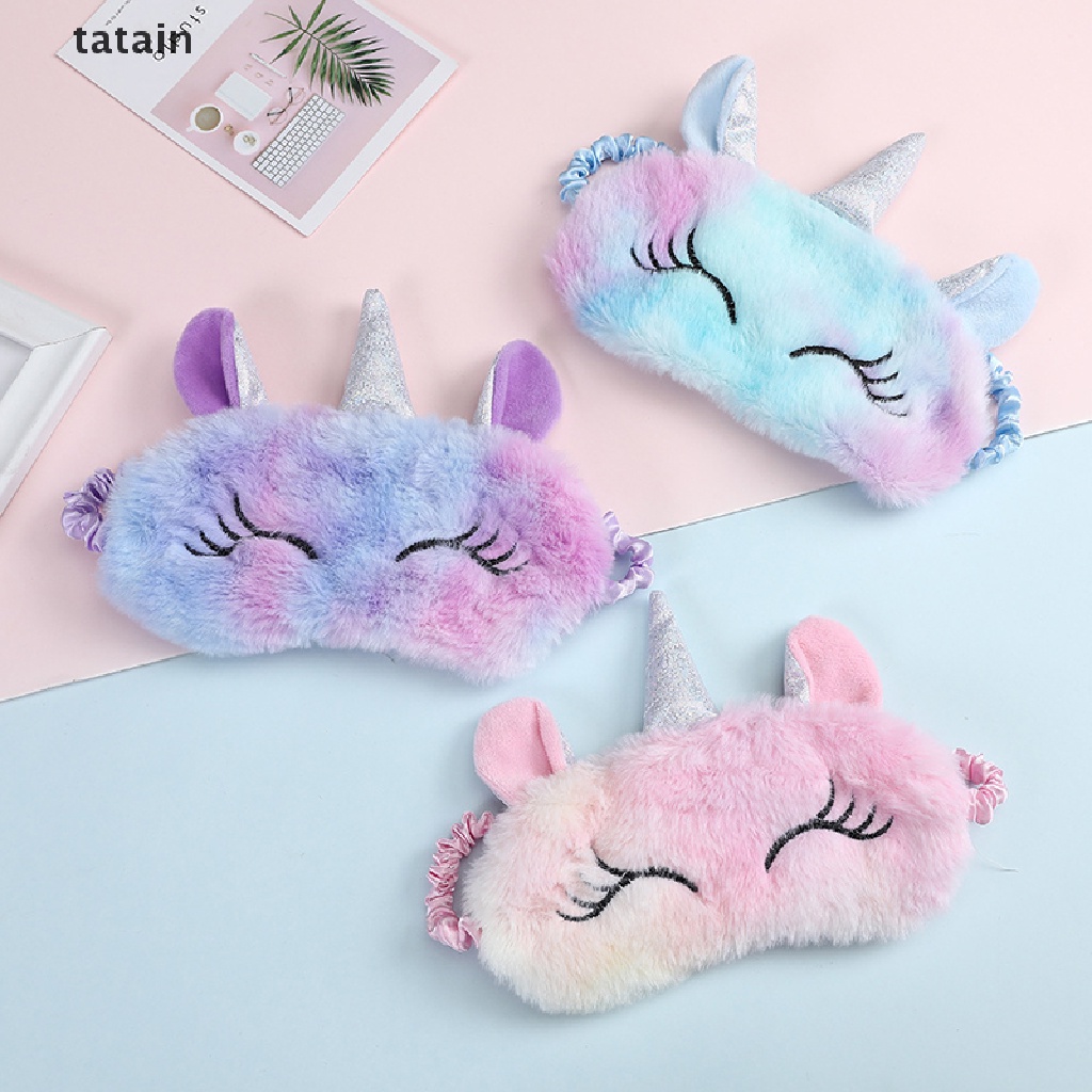 [TAT] 3D Unicorn Eye Mask Cartoon Variety Sleeping Mask Eyeshade Relax Eye Shade CVX