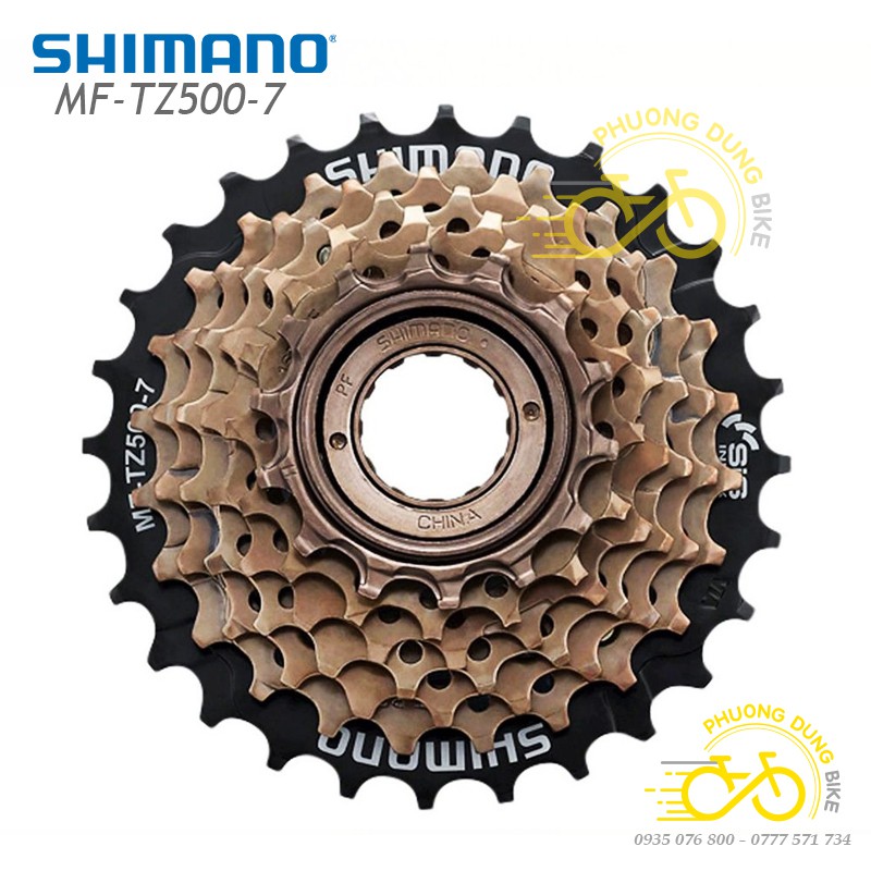 Líp vặn líp 7 xe đạp SHIMANO MF-TZ500 - Hàng chính Hãng