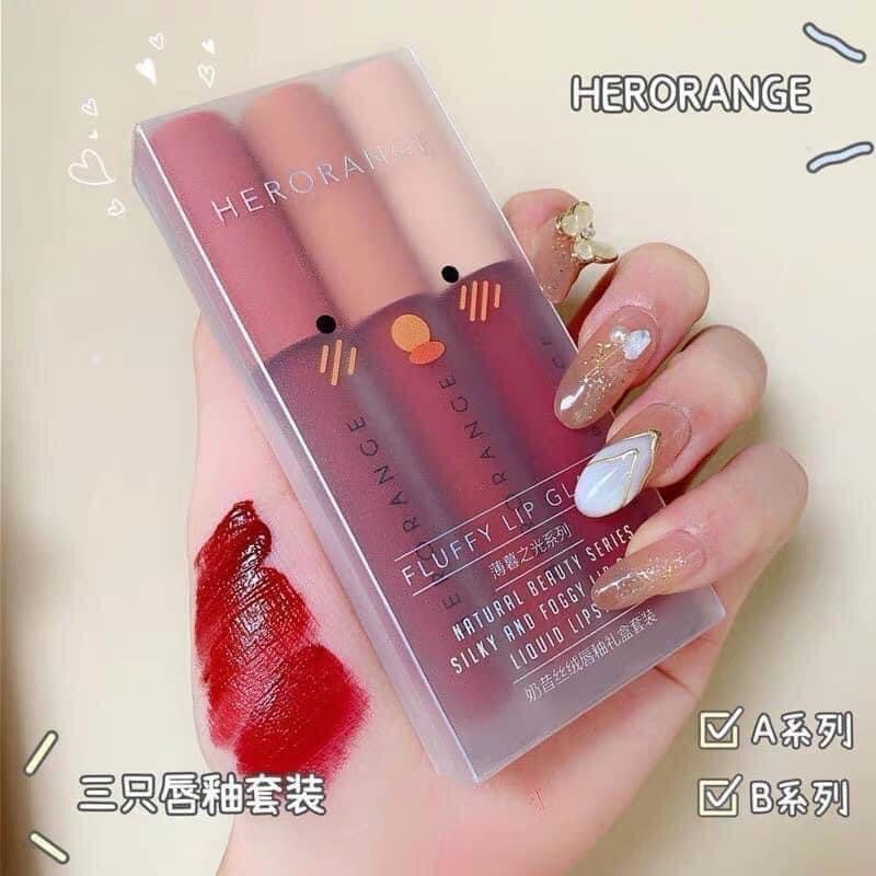 Sét 3 cây son kem lì Hero Orange nội địa Trung | BigBuy360 - bigbuy360.vn