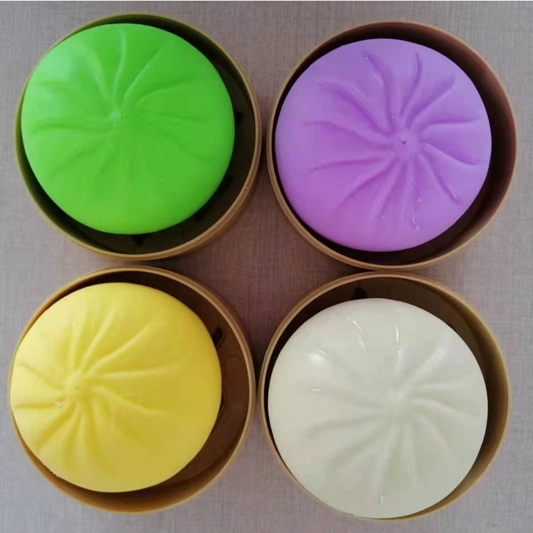 Đồ chơi nắn bóp squishy giảm căng thẳng hình bánh bao dễ thương cho bé loại nhỡ