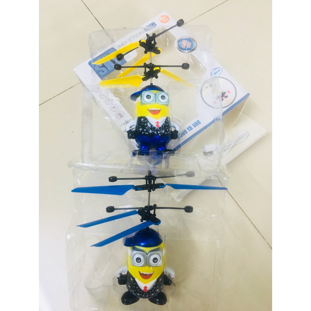 Đồ Chơi Máy Bay Minion cảm ứng bằng tay cho bé