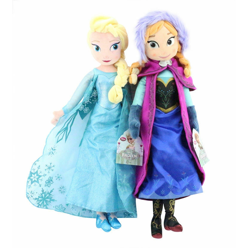 Búp bê vải Elsa và Anna 40cm và 50cm dễ thương cho bé