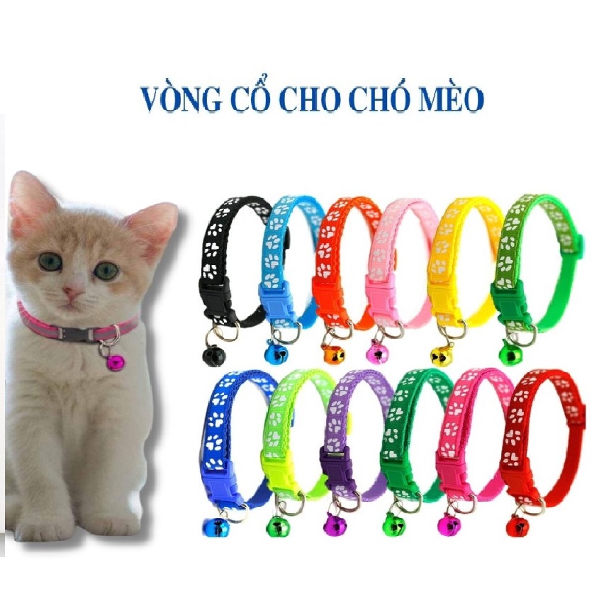 Vòng cổ chuông bấm cho thú cưng - Vòng cổ gắn chuông dễ thương cho thú cưng