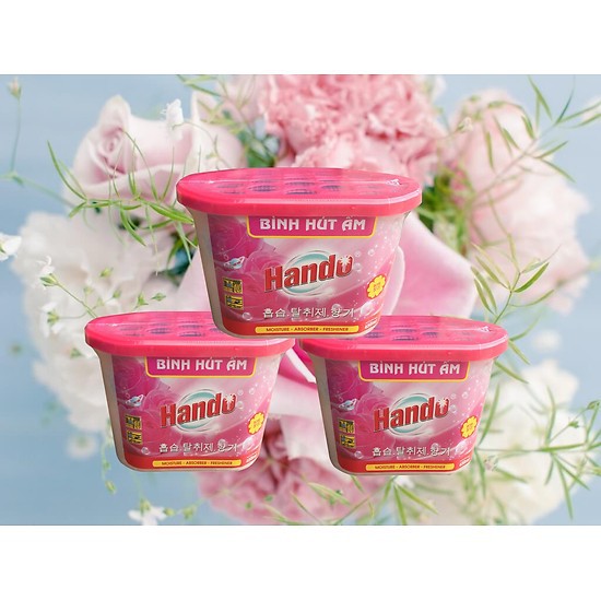 Bộ 3 hộp hút ẩm Hando 450ml khử mùi hiệu quả