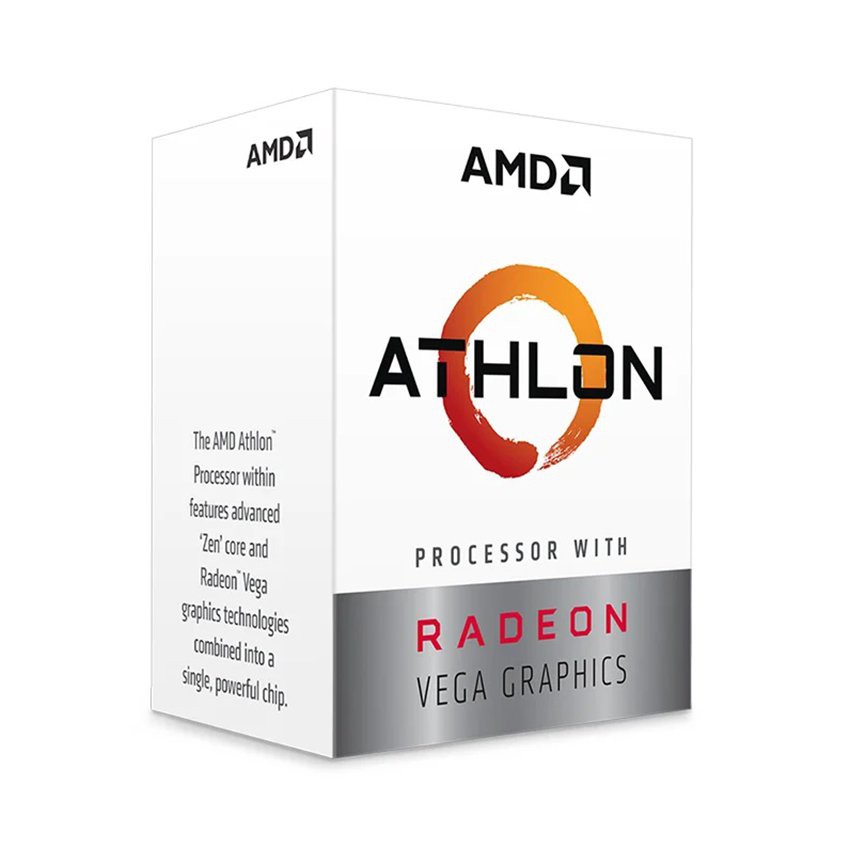 Bộ Vi xử lý AMD Athlon 3000G Radeon Vega (2C/4T/3.5GHz/35W)