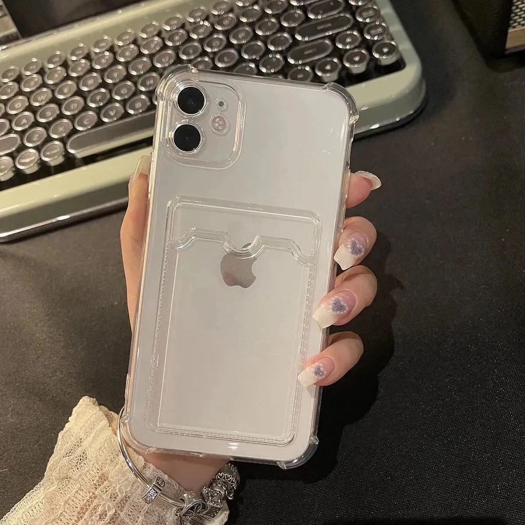 iPhone 13 Pro Max Ốp Điện Thoại Trong Suốt Chống Va Đập Có Ngăn Đựng Thẻ Cho Iphone 12 11 Pro Max 12 Mini 7 8 Plus | BigBuy360 - bigbuy360.vn