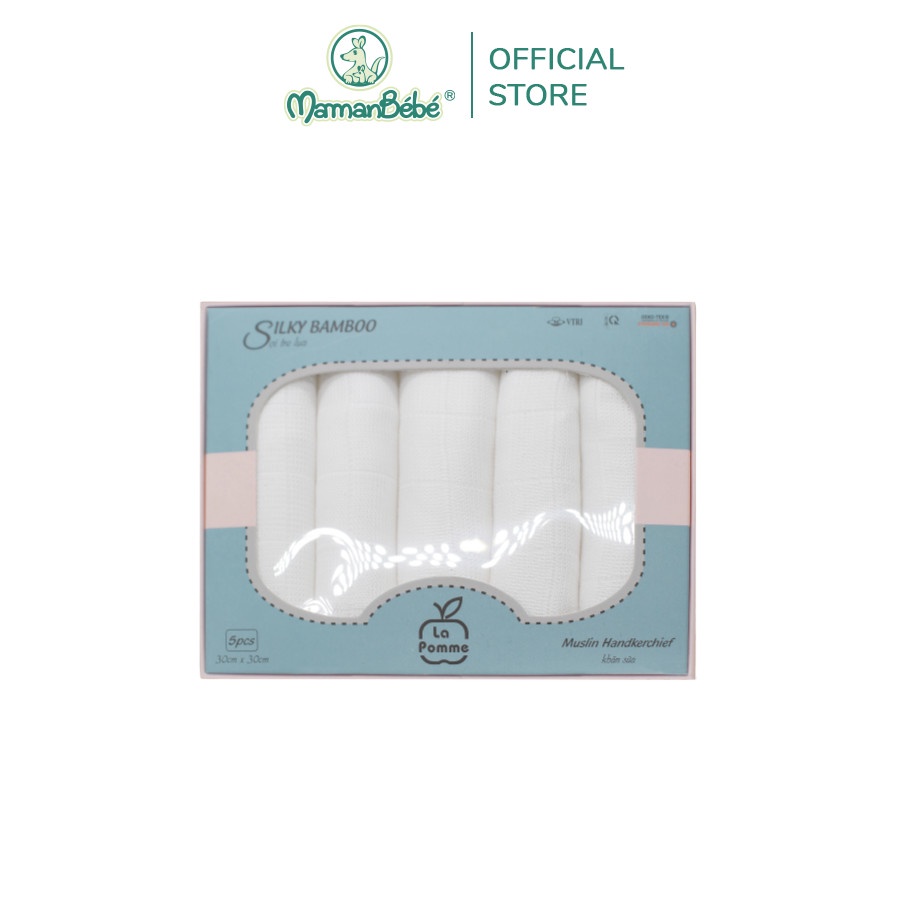 K001 Set 5 Khăn sữa sợi tre lụa  La pomme