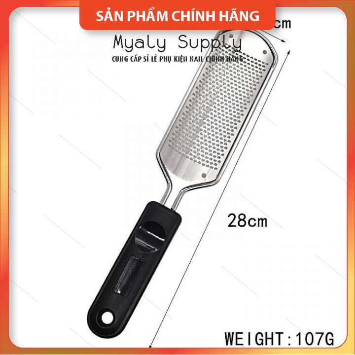 Cây Chà Gót Chân Inox 304 - Loại Mới Rất Bén Hiệu Quả Cho Vùng Da Bị Chai Dày (có thể thay mặt chà)