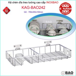 KỆ ÚP CHÉN INOX BẢO KAG-BAO242