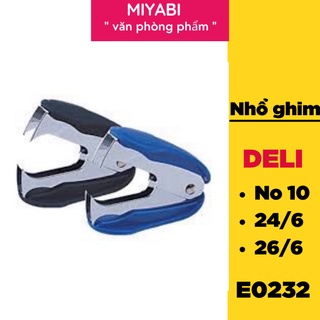 Nhổ ghim 10 Deli 24 6 26 6, Đen, xanh, xám - 1 cái E0232