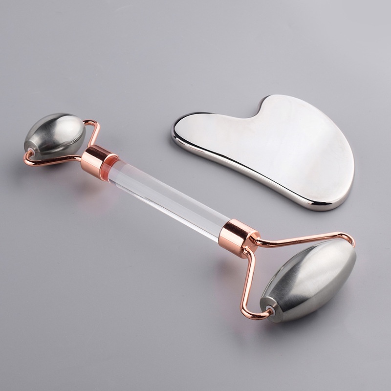 Set dụng cụ massage bằng thép không gỉ giúp nâng cơ mặt và chống lão hóa