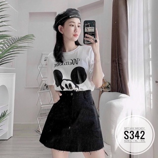 Bigsize Set váy mickey S342