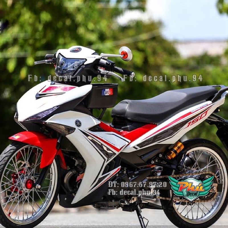 Tem ex 150 trắng đỏ đen