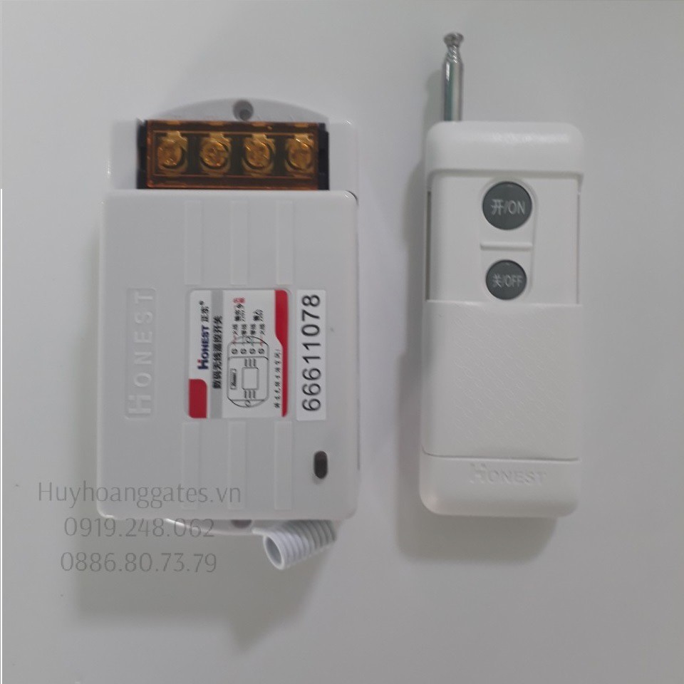 Công tắc remote điều khiển từ xa 1000m H-6805WD 30A-220V điều khiển máy bơm và thiết bị điện từ xa-CÓ CHỨC NĂNG HỌC LỆNH