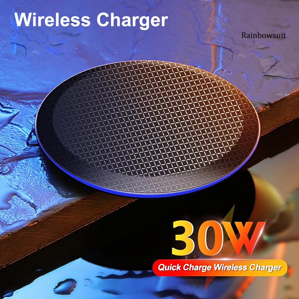 Đế Sạc Nhanh Không Dây Qi 5w 10w 15w 30w Cho Điện Thoại Thông Minh