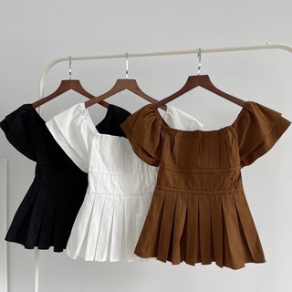 Áo peplum tay cánh tiên