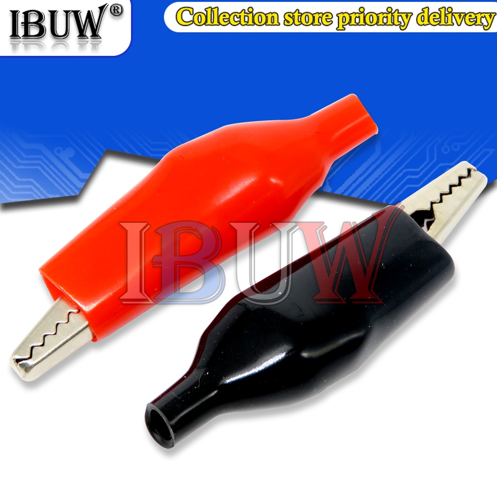 Đầu Kẹp Cá Sấu Kiểm Tra Nguồn Điện 45MM Màu Đỏ Đen