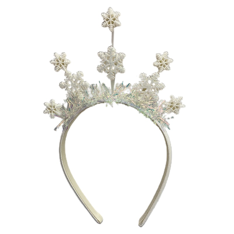 Băng Đô Cài Tóc Rửa Mặt Trang Trí Hình Bông Tuyết Hoạt Hình Dành Cho Bạn Nữ