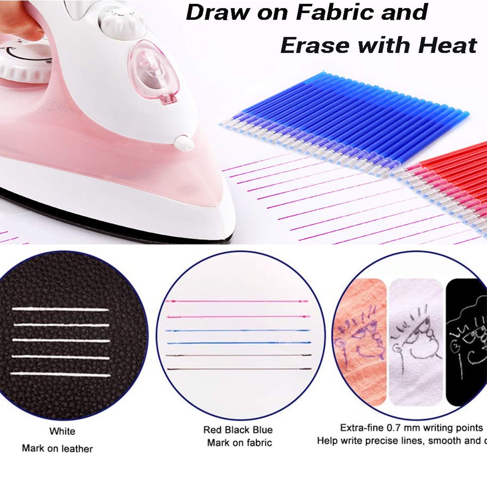 Set 50 Ruột Bút Lông Mực Có Thể Xóa Được Kèm Bình Đựng Tiện Dụng