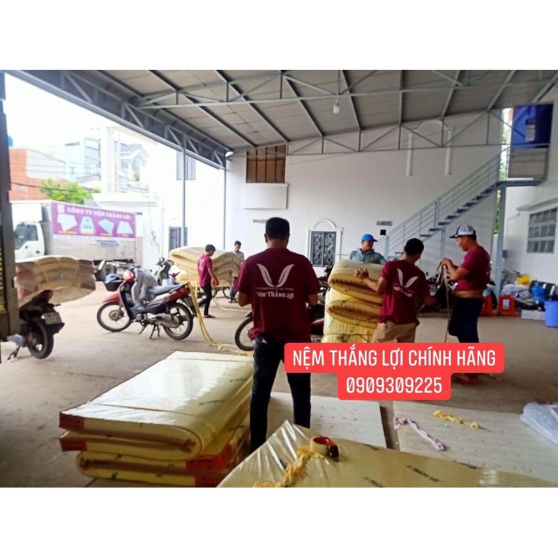 Nệm 2m x 2m cao su non Thắng Lợi chính hãng kèm quà, bảo hành 15 năm, miễn phí giao hàng