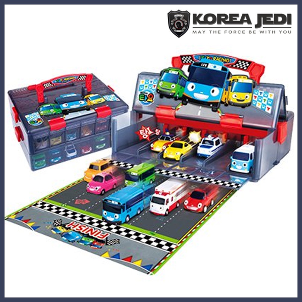 ★Little Bus Tayo★ Bộ đồ chơi tủ đựng xe mini dành cho trẻ sơ sinh  phù hợp với loạt xe buýt mini đặc biệt Tayo