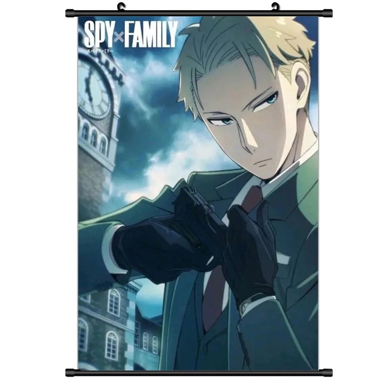 flowersqueen Poster Treo Tường Trang Trí In Hình Spy x Family Loid Forger Yor Briar Anya Forger Bond|