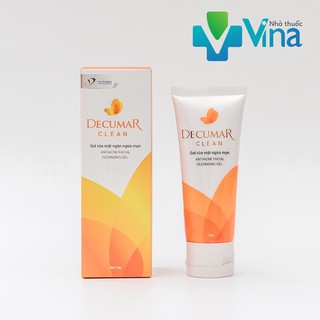 Decumar Clean Gel rửa mặt ngăn ngừa mụn 50gr
