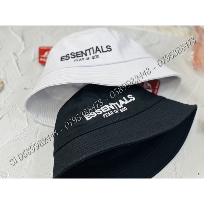 Nón bucket nam, mũ tai bèo in chữ ESSENTlALS phong cách đơn giản, chất siêu đẹp