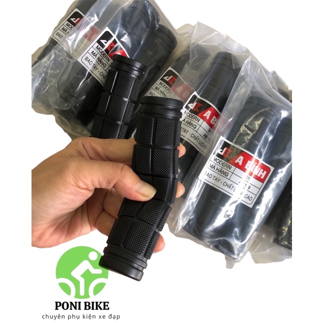 CẶP TAY NẮM XE ĐẠP - BỌC TAY NẮM XE ĐẠP A Bính- Tay cầm ghi đông xe đạp thể thao bằng cao su cao cấp