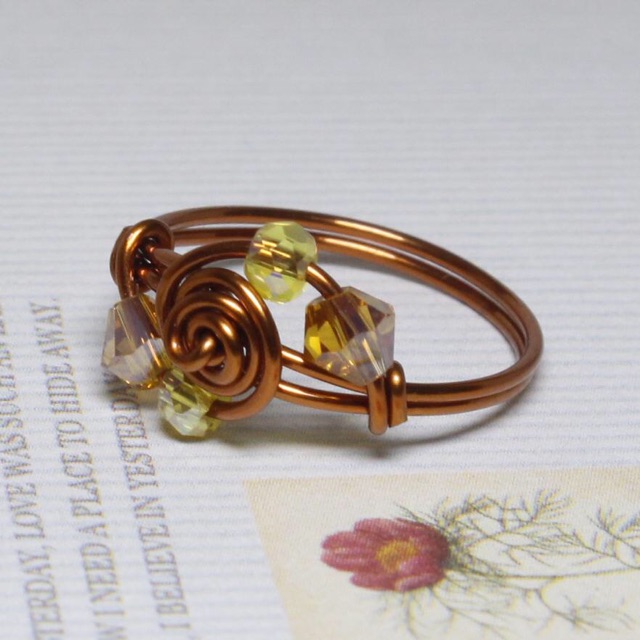 Nhẫn đá Handmade đồng uốn nguyên chất Rẻ - Đẹp - Bền