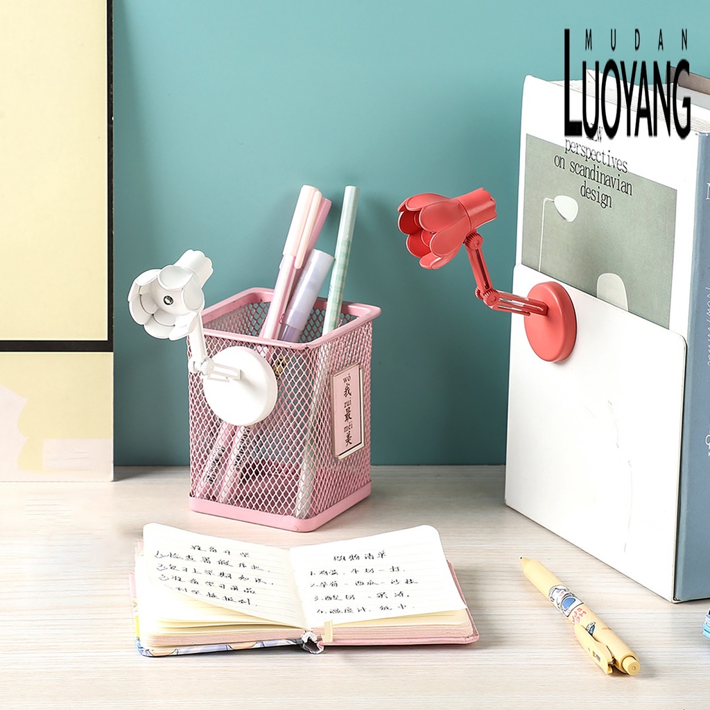 Đèn LED Đọc Sách Bảo Vệ Mắt Hình Bông Hoa Mở Từ Tính Tiện Dụng