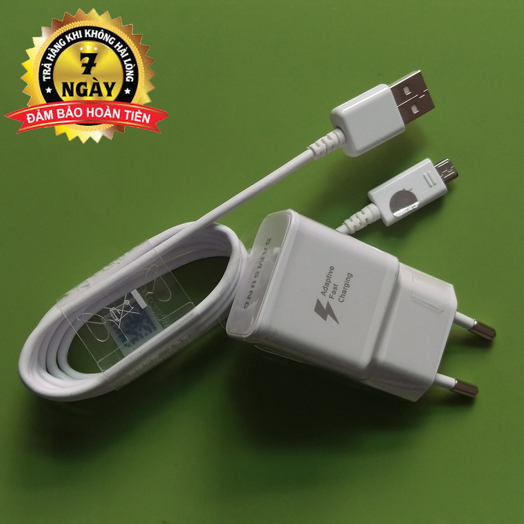 Bộ sạc nhanh Samsung Fast Charge dùng cho tất cả các dòng Samsung Galaxy S3;S4;S5;S6;S7;Note3;4;5;6;7 (Trắng)