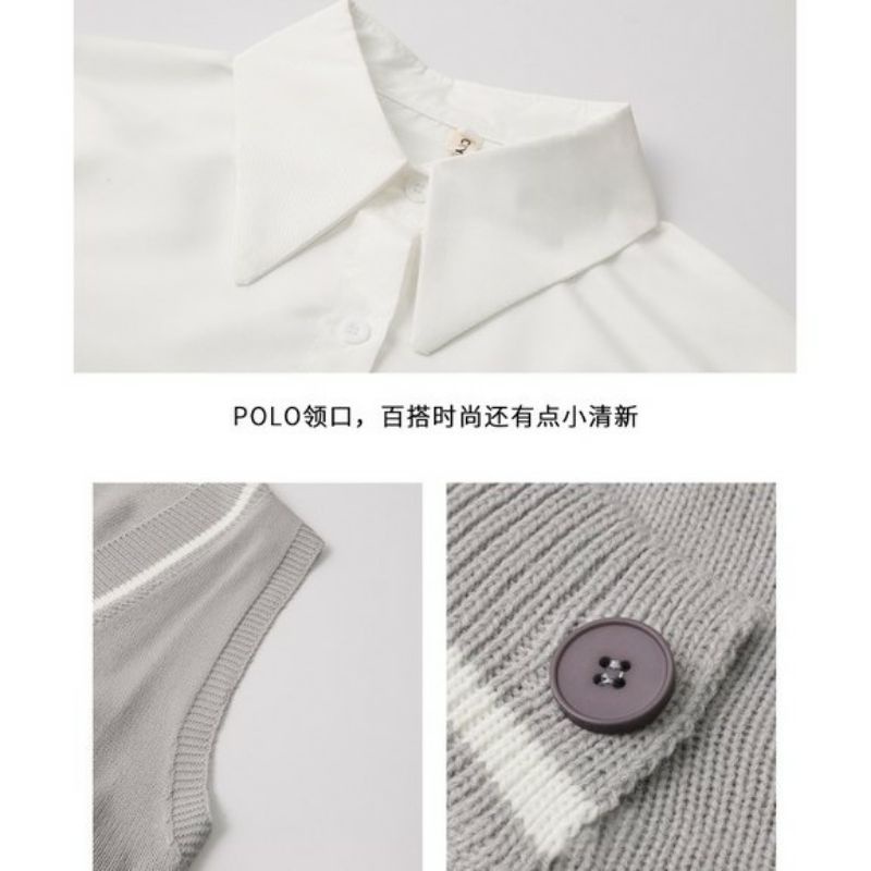 Set áo sơmi phối Gile 🖤