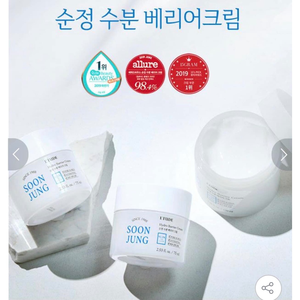 Kem Dưỡng ẩm cho da nhạy cảm Soon Jung Hydro Barrier Cream