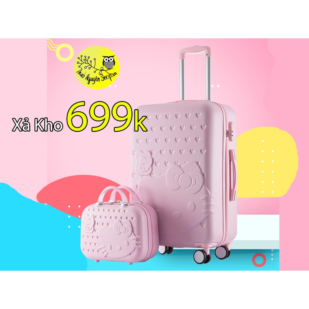 Vali kéo du lịch Hello Kitty size 26