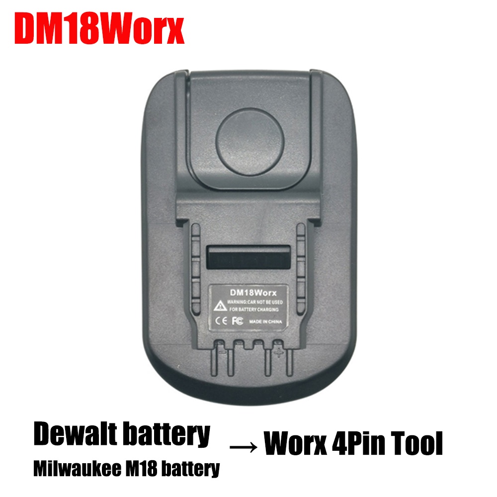 Bộ Chuyển Đổi Pin Cho Makita/Bosch/Dewalt/Milwaukee Pin Li-Ion 18V Chuyển Đổi Sang Worx 4pin Dụng Cụ Điện