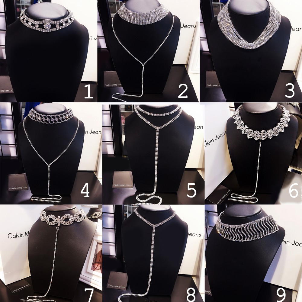 VÒNG CỔ CHOKER ĐÍNH ĐÁ