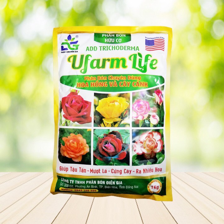 Phân Bón Chuyên Hoa Hồng Ufarm life 1kg