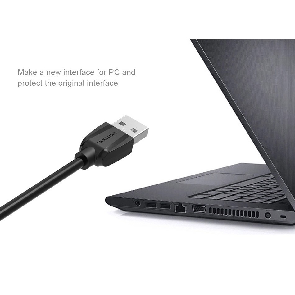 Dây cáp nối dài USB 2.0 Vention dài 1.5 - 5m | WebRaoVat - webraovat.net.vn