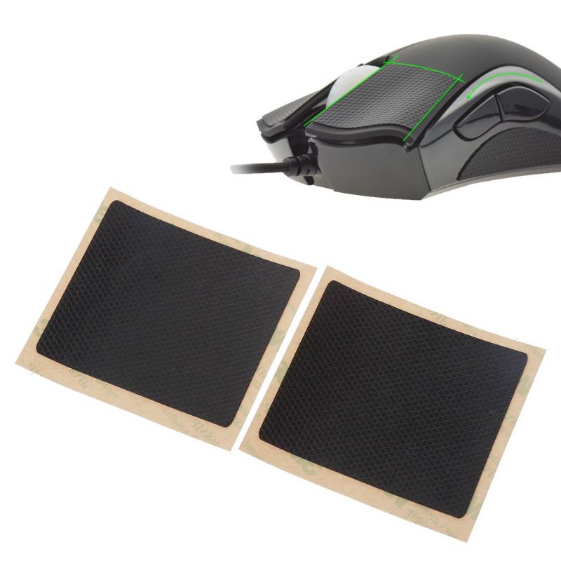 btsg* 2Pcs/pack Original Hotline Games DIY 14x7cm Mouse Skates Side Stickers Sweat Resistant Pads Anti-slip Tape