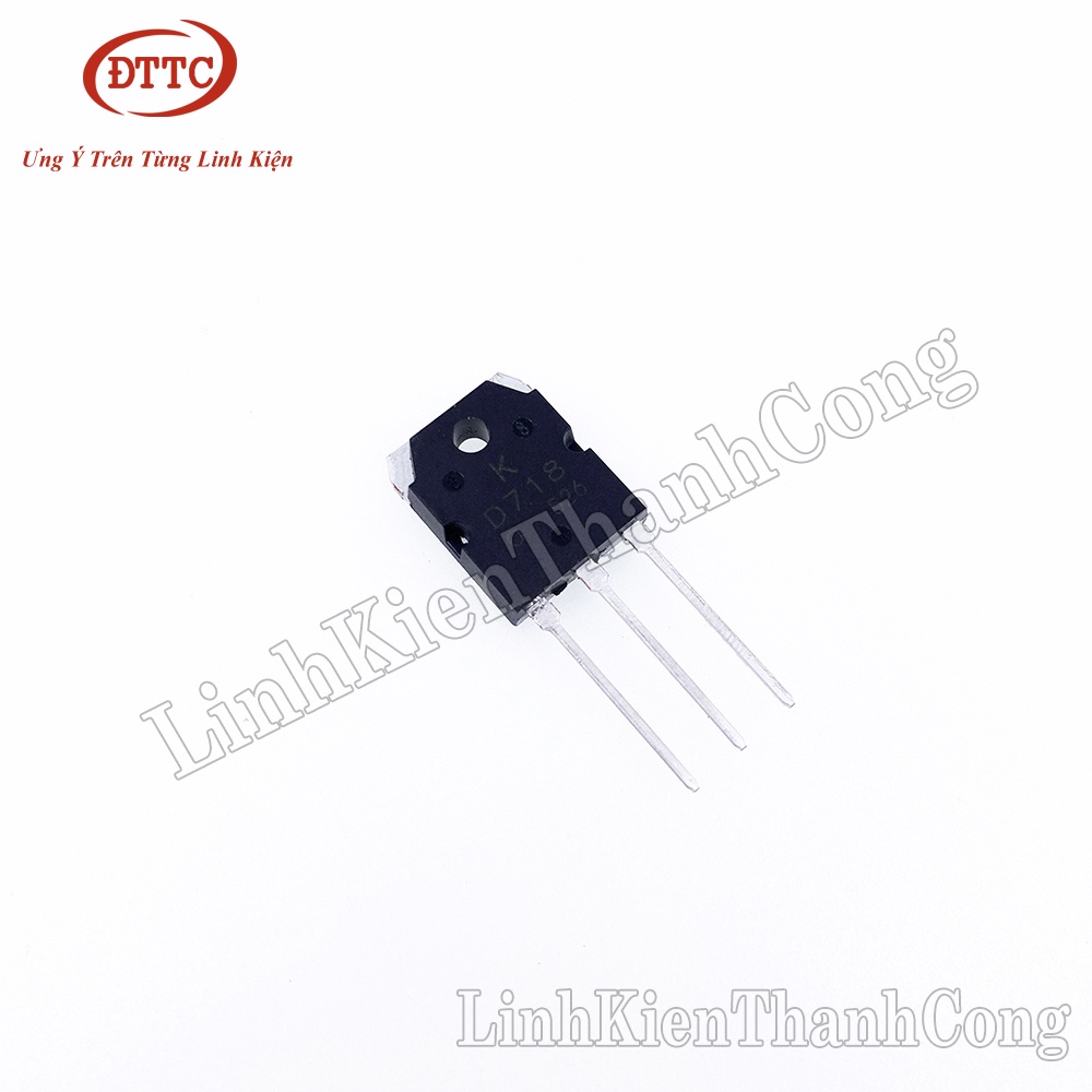 D718 TRANS NPN 8A 120V TO3P Lưng Bạc (ManaChip)