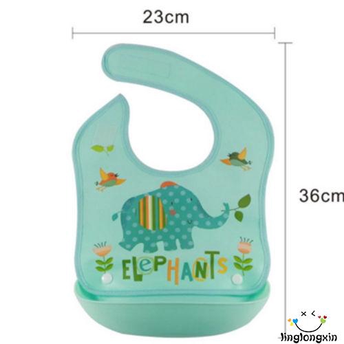 Yếm Ăn Bằng Silicon Chống Thấm Nước Cho Bé