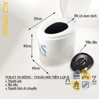 Bô vệ sinh di động cho bà bầu và người già