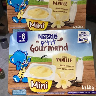Váng sữa Nestle (vani) (60gx6) Pháp date 2021