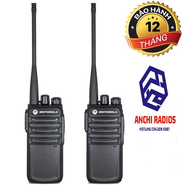 Bộ 2 Bộ đàm Motorola CP820/CP-820 (Siêu bền, Loa chống từ tính, Pin dung lượng lớn, cự ly liên lạc 1,5Km)