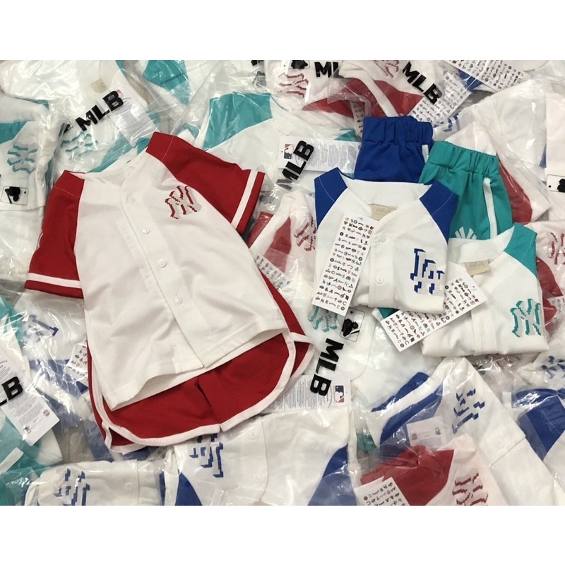 Set bộ bóng chày M-L-B cho bé trai siêu đẹp, chất cotton cao cấp mặc rất thích và mát