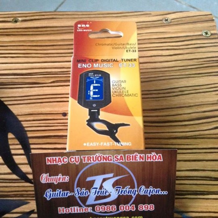 Máy chỉnh dây đàn guitar, ukulele, đàn violon, Tuner lên dây đàn
