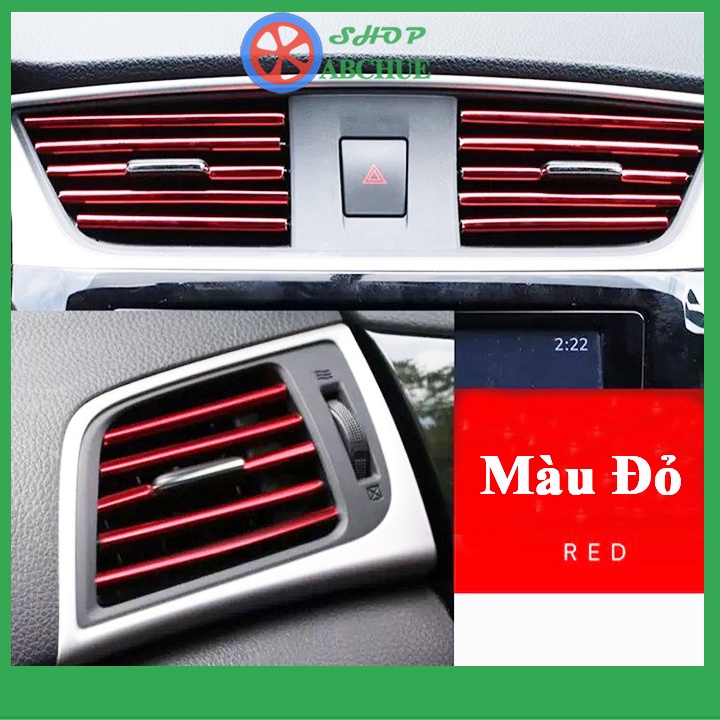 Nẹp viền trang trí cửa gió điều hòa ô tô