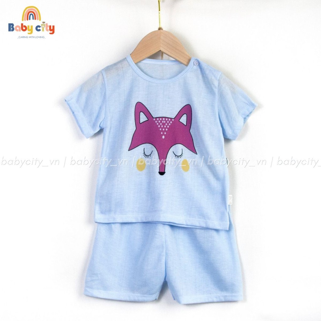 [Mã BABYMOM88 giảm 5% cho đơn 50K] Bộ Cộc Tay Hình Thú Cotton 2 Chiều Cho Bé Từ (5 - 18) Kg Giá Tốt, Chuẩn Form