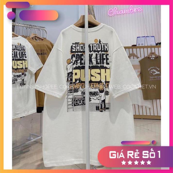 [XẢ KHO] Áo Thun Tay Lỡ Unisex Show Trush Form Rộng, Vải Dày(Ảnh Thật, Có Sẵn)